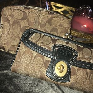 Coach wallet and pouch